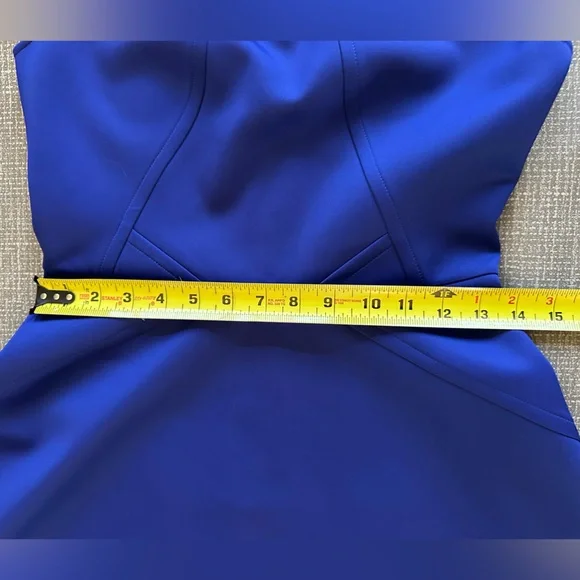 Ted Baker London Fit & Flare Scuba Dress – Royal Blue – Size 2 (US 6) - Picture 9 of 16